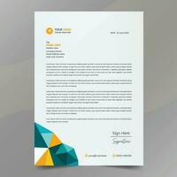 Vector modern elegant and minimalist style abstract letterhead template design full vector