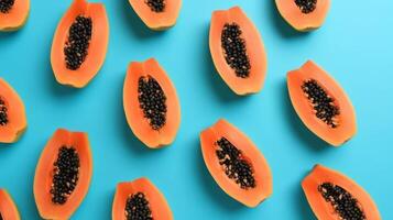 Papaya background. Illustration photo