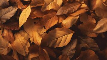 otoño hojas antecedentes ilustración ai generativo foto