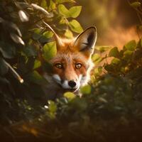 Red fox. Illustration photo