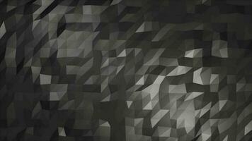 Abstract gray looped seamless low poly triangular mesh background, 4k video, 60 fps video