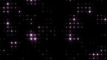 abstrait boucle embrasé violet brillant disco mur avec lumière ampoules abstrait Contexte. vidéo 4k. 60 images par seconde video