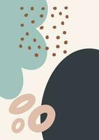Matisse inspired abstract design for wall art vector