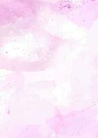 hand painted pink watercolour texture background vector