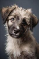 Cute dog portrait. Illustration photo