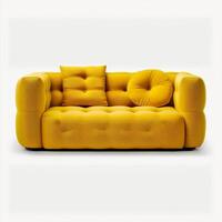 moderno sofá aislado. ilustración ai generativo foto