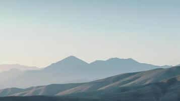 Mountain minimalist background. Illustration photo