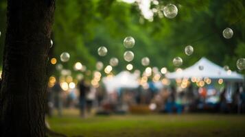 Summer party bokeh background. Illustration photo