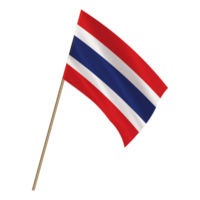 Isolated national flag of Thailand png