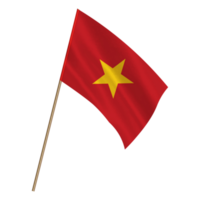 Isolated national flag of Vietnam png