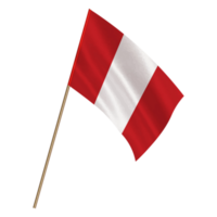 Isolated national flag of Peru png