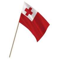 isolerat nationell flagga av tonga png