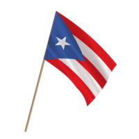 isoliert National Flagge von puerto rico png