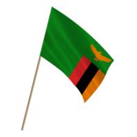 Isolated national flag of Zambia png