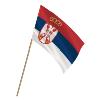 geïsoleerd nationaal vlag van Servië png