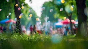 Summer party bokeh background. Illustration photo