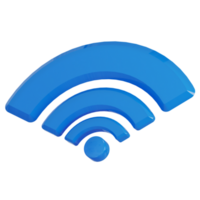 3d representación, Wifi icono, inalámbrico red símbolo png