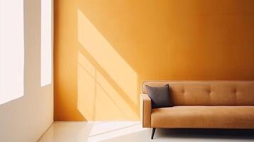 Minimal vivid interior. Illustration photo