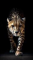 salvaje leopardo animal. ilustración ai generativo foto