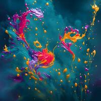 Abstract multicolor swirling background, Abstract colorful background with spiral, photo