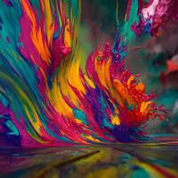 Abstract multicolor swirling background, Abstract colorful background with spiral, photo