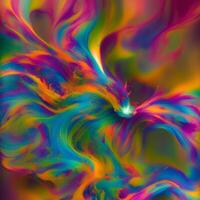Abstract multicolor swirling background, Abstract colorful background with spiral, photo
