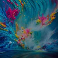 Abstract multicolor swirling background, Abstract colorful background with spiral, photo