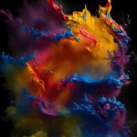 Abstract multicolor swirling background, Abstract colorful background with spiral, photo