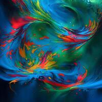Abstract multicolor swirling background, Abstract colorful background with spiral, photo