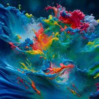 Abstract multicolor swirling background, Abstract colorful background with spiral, photo