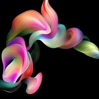 Abstract swirls wallpaper, Abstract wavy liquid background, Abstract geometric dynamic shapes of moving fluid flows background, photo