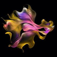 Abstract swirls wallpaper, Abstract wavy liquid background, Abstract geometric dynamic shapes of moving fluid flows background, photo