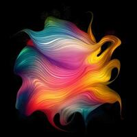 Abstract swirls wallpaper, Abstract wavy liquid background, Abstract geometric dynamic shapes of moving fluid flows background, photo