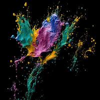 Abstract colorful background with splashes Abstract fractal background, photo