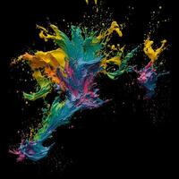 Abstract colorful background with splashes Abstract fractal background, photo