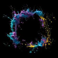 Abstract colorful background with splashes Abstract fractal background, photo