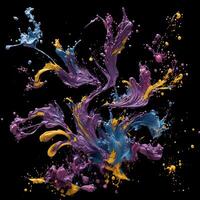 Abstract colorful background with splashes Abstract fractal background, photo