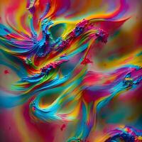 Abstract multicolor swirling background, Abstract colorful background with spiral, photo