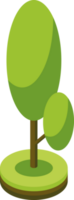 tree isometric perspective png