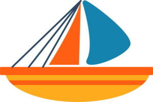 Adorable Children's Style Boat Illustration - Perfect for Your Creative Projects png