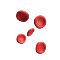 3d flow red blood cells iron platelets erythrocyte anemia. Realistic medical analysis illustration isolated transparent png background