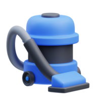 3d framställa illustration av Vakuum rengöringsmedel ikon, Hem gods tema, hushåll objekt png