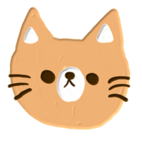 cute sticker with acrylic painting png