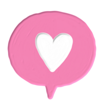 schattig sticker met acryl schilderij png