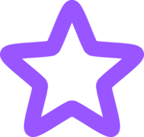 Star Illustrationen, Single Star png