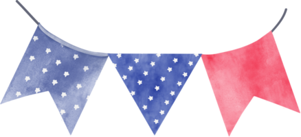 4th of july gnome watercolour clipart png