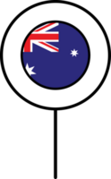 Australien flagga cirkel stift ikon. png