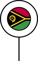 vanuatu flagga cirkel stift ikon. png