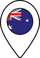 Australien Flagge Karte Stift Navigation Symbol. png