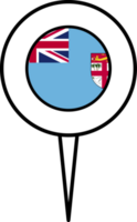 Fiji flag pin location icon. png